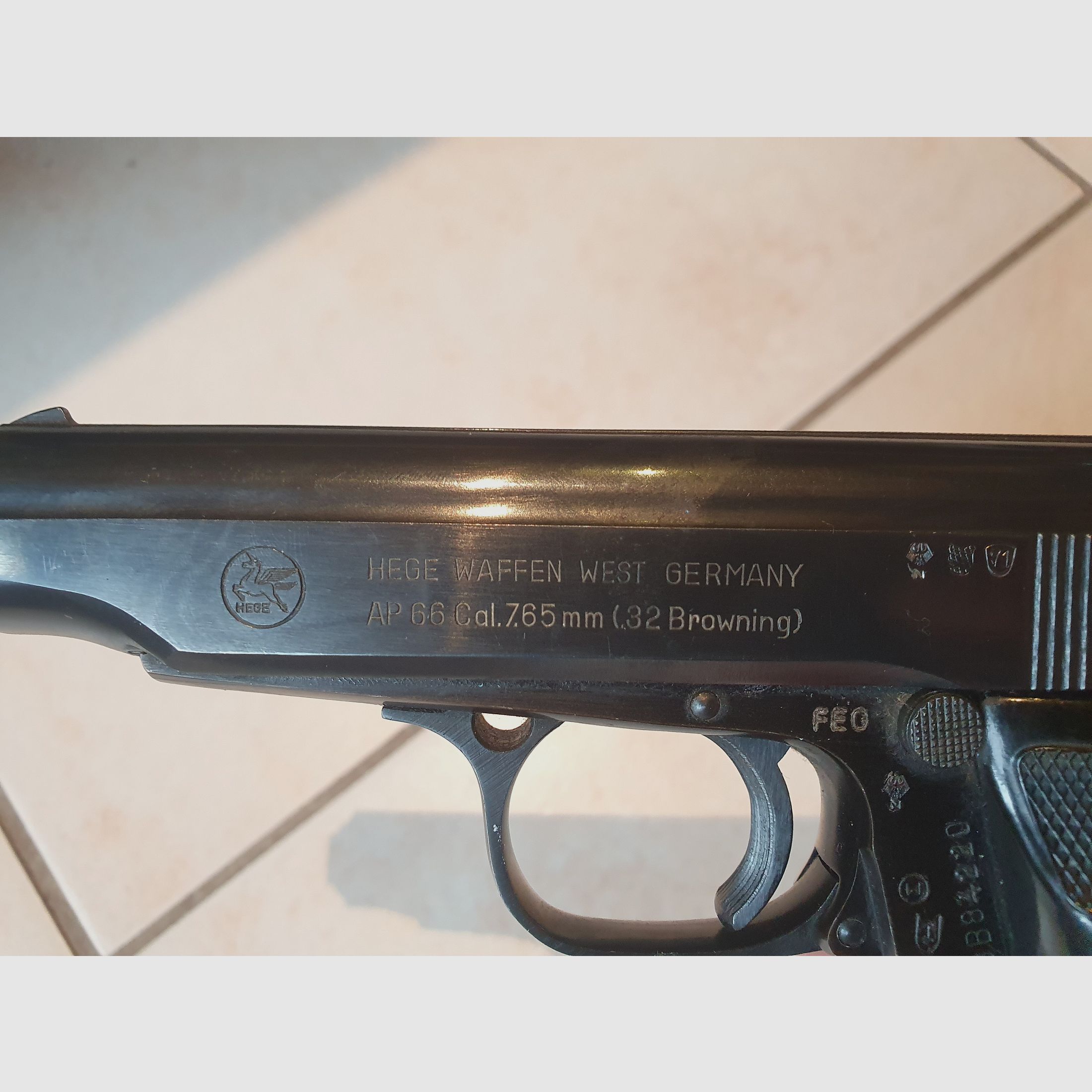 Automatik Pistole Kaliber 7,65 Hersteller Hege Waffen