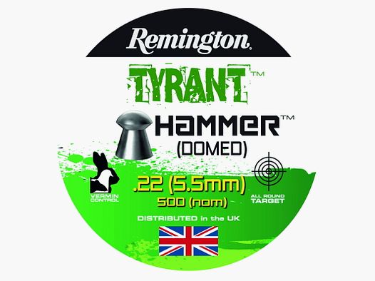 Remington Tyrant Hammer Domed Cal. .22 / 5,5mm, 250 colpi
