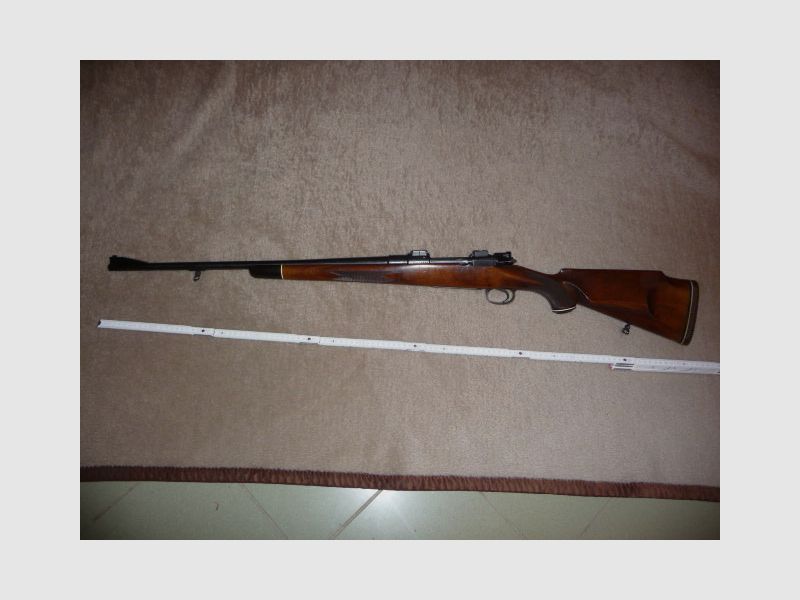 Original Mauser 98er Repetierer avec histoire : Cal. 9,3x62, longueur du canon environ 60cm, montage pivotant EAW,