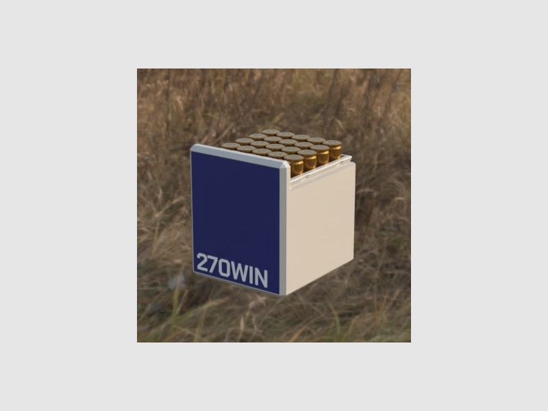 Filamelt Munitionsbox / .270 Winchester / ‘Schiebedeckel’ / Patronenbox, Ammo Box