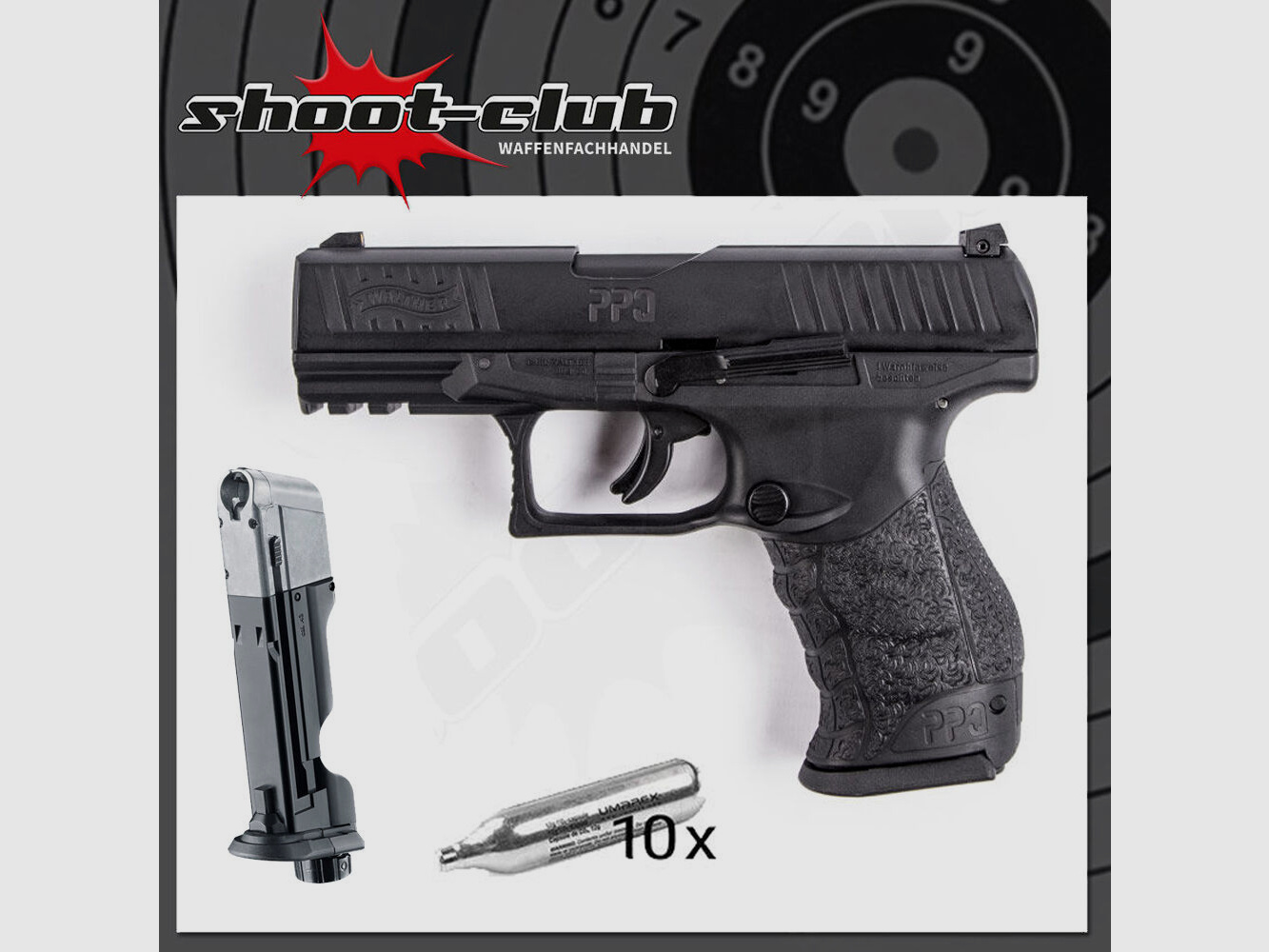 UMAREX	 Walther PPQ M2 T4E RAM .43 im Set