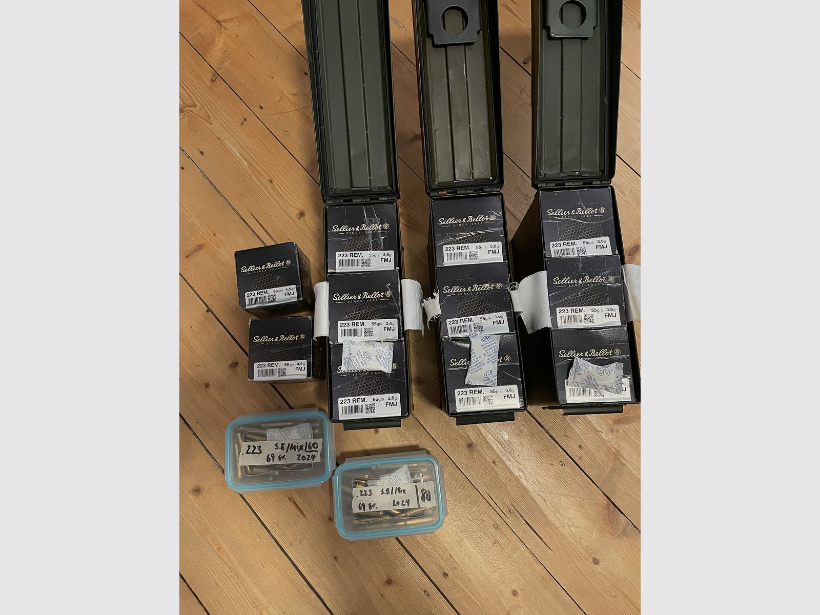 .223 ammunition total 2240 rounds incl. 3 ammo boxes