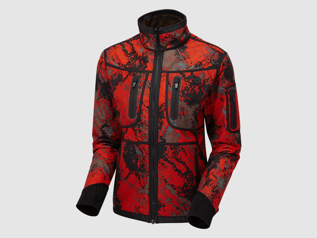 SHOOTERKING Forest Mist Softshell damski kamuflaż Red / Willow Green, zdjęcie 2 z 11