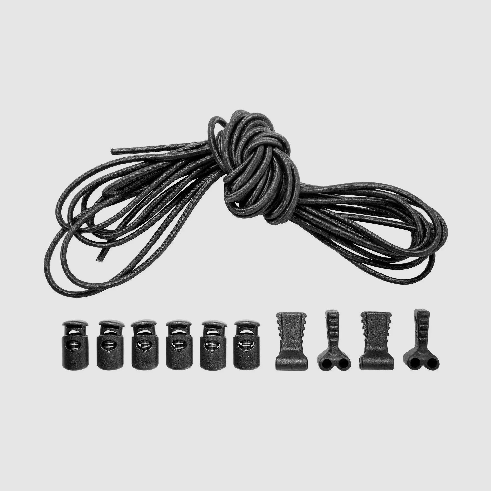 Set di fissaggio Tasmanian Tiger Bungee Cord Tab Set - Nero