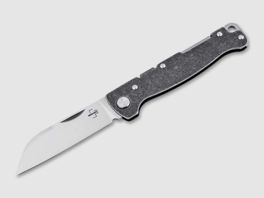 Böker Plus Atlas Backlock Sheepfoot coltello tascabile, immagine 1 di 2
