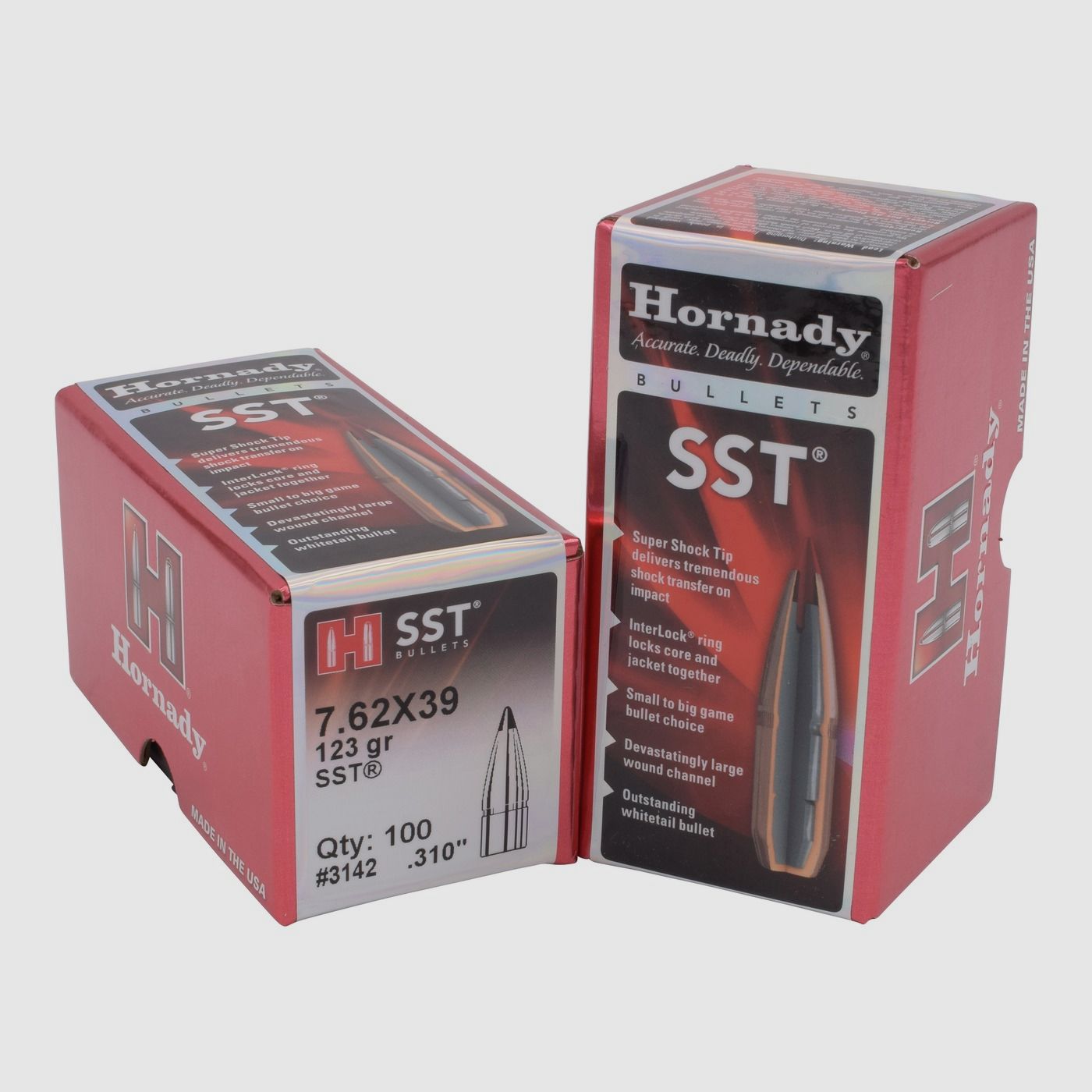 Hornady BULLETS 7,62×39 /.310 123GR SST – 100 Stk.