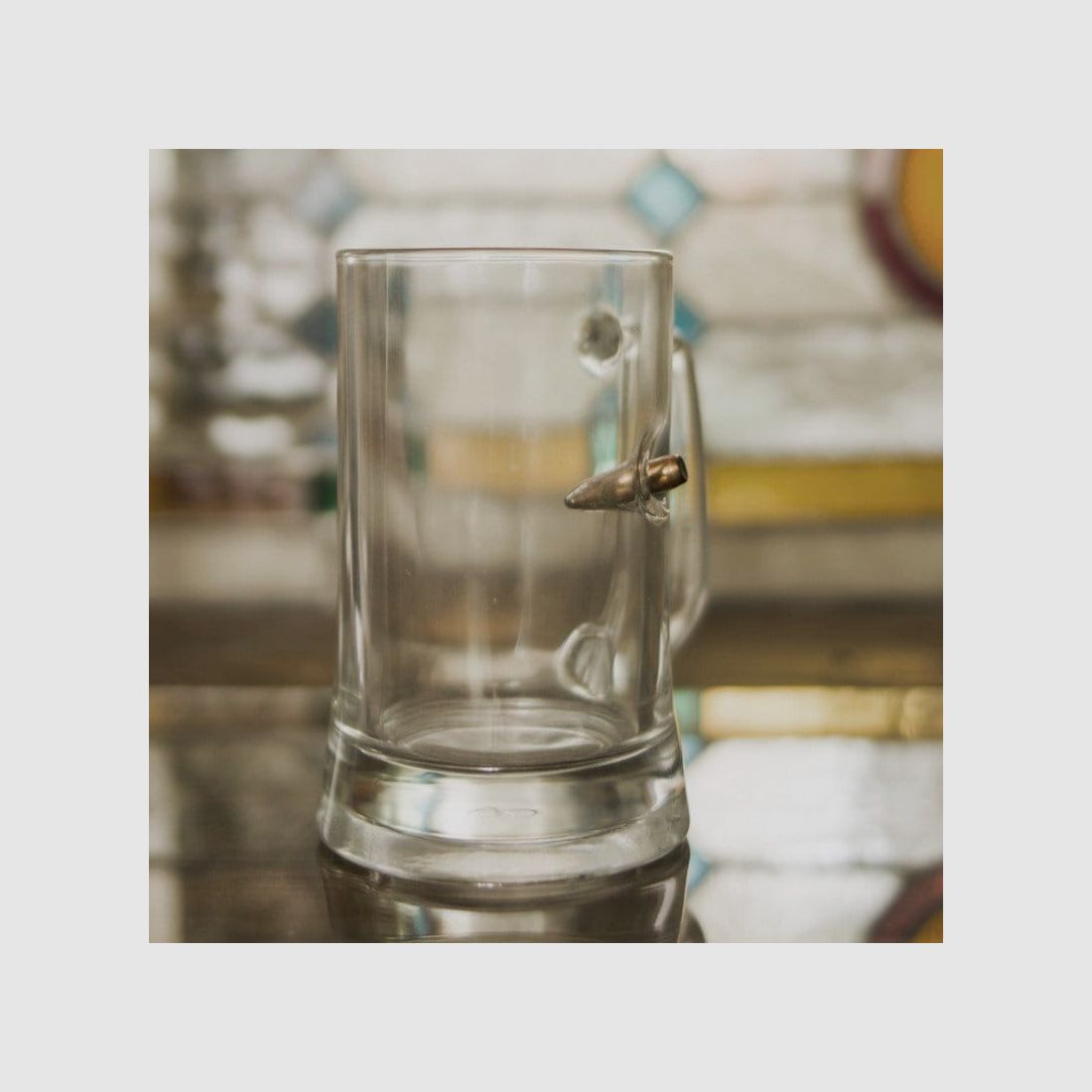 KolbergGlas kufel piwa z pociskiem