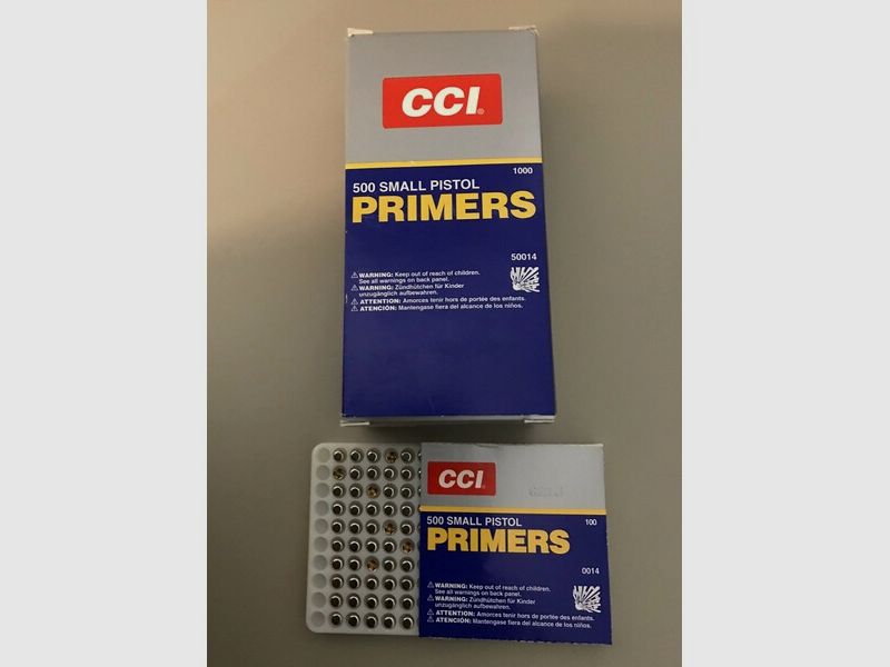 CCI small Pistol Zündhütchen