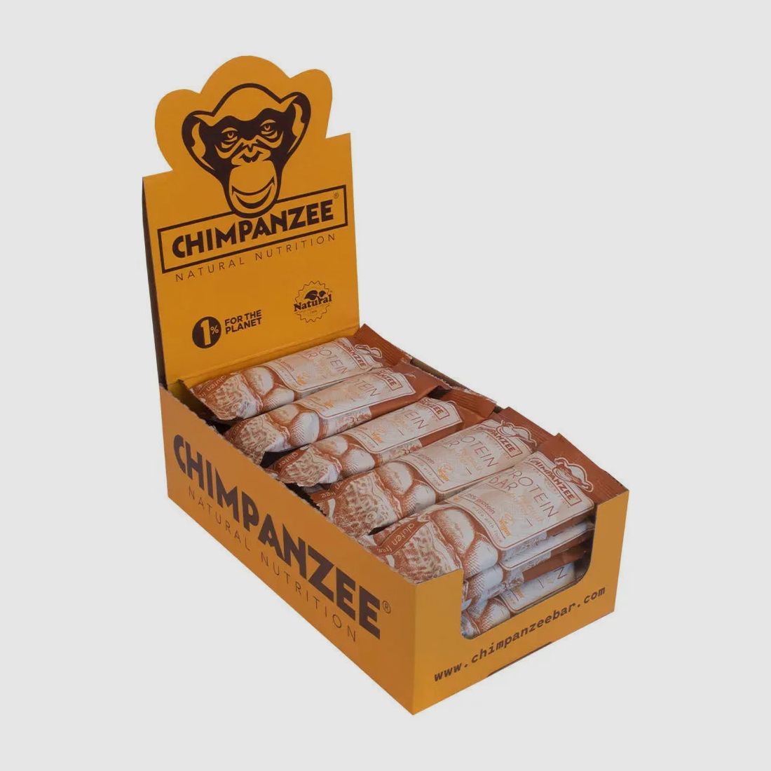 Chimpanzee Riegel Bio Protein Bar Erdnussbutter 20 Stück