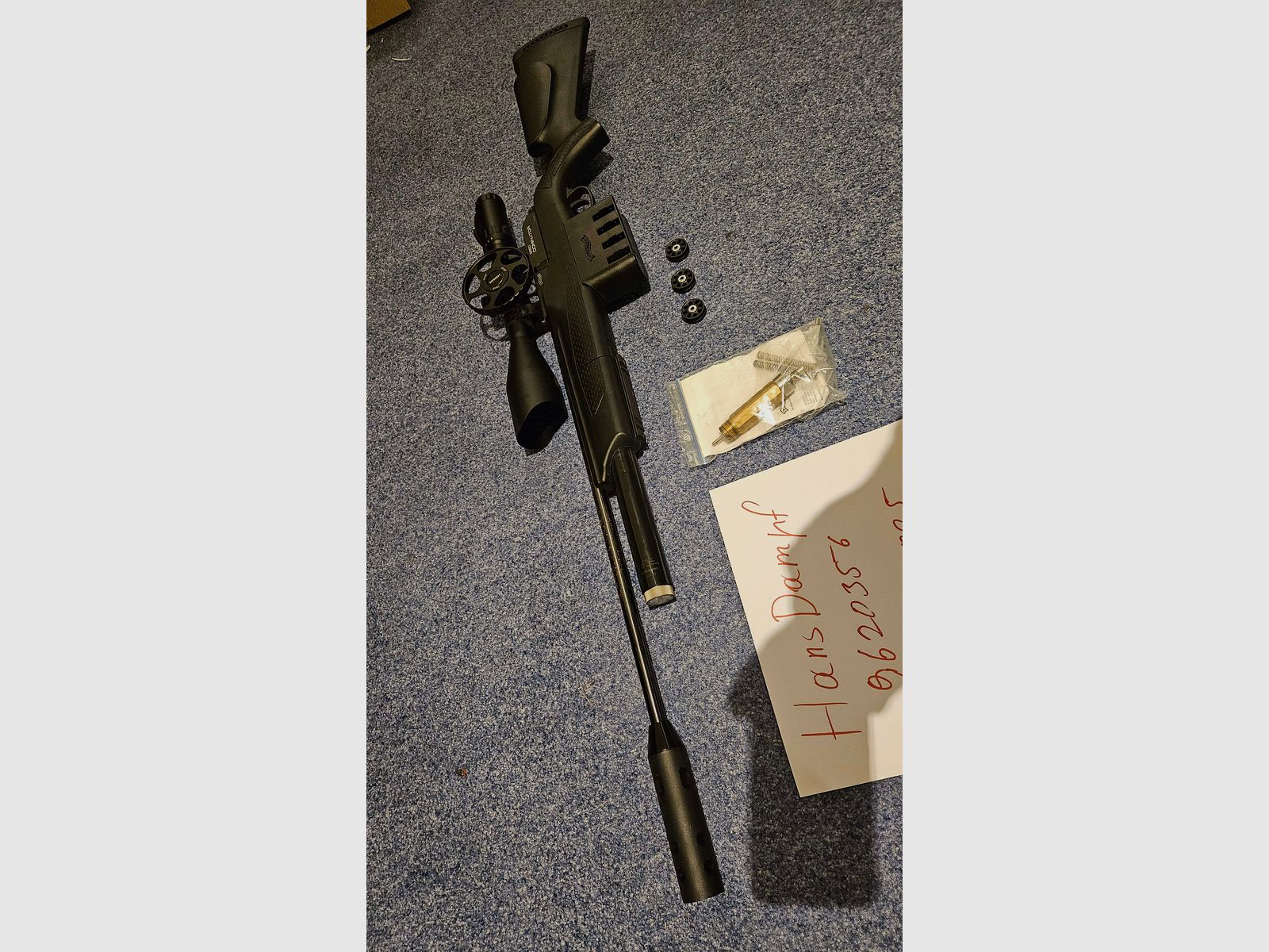Set di fucile ad aria compressa Walther Dominator 1250FT per il tiro di campagna