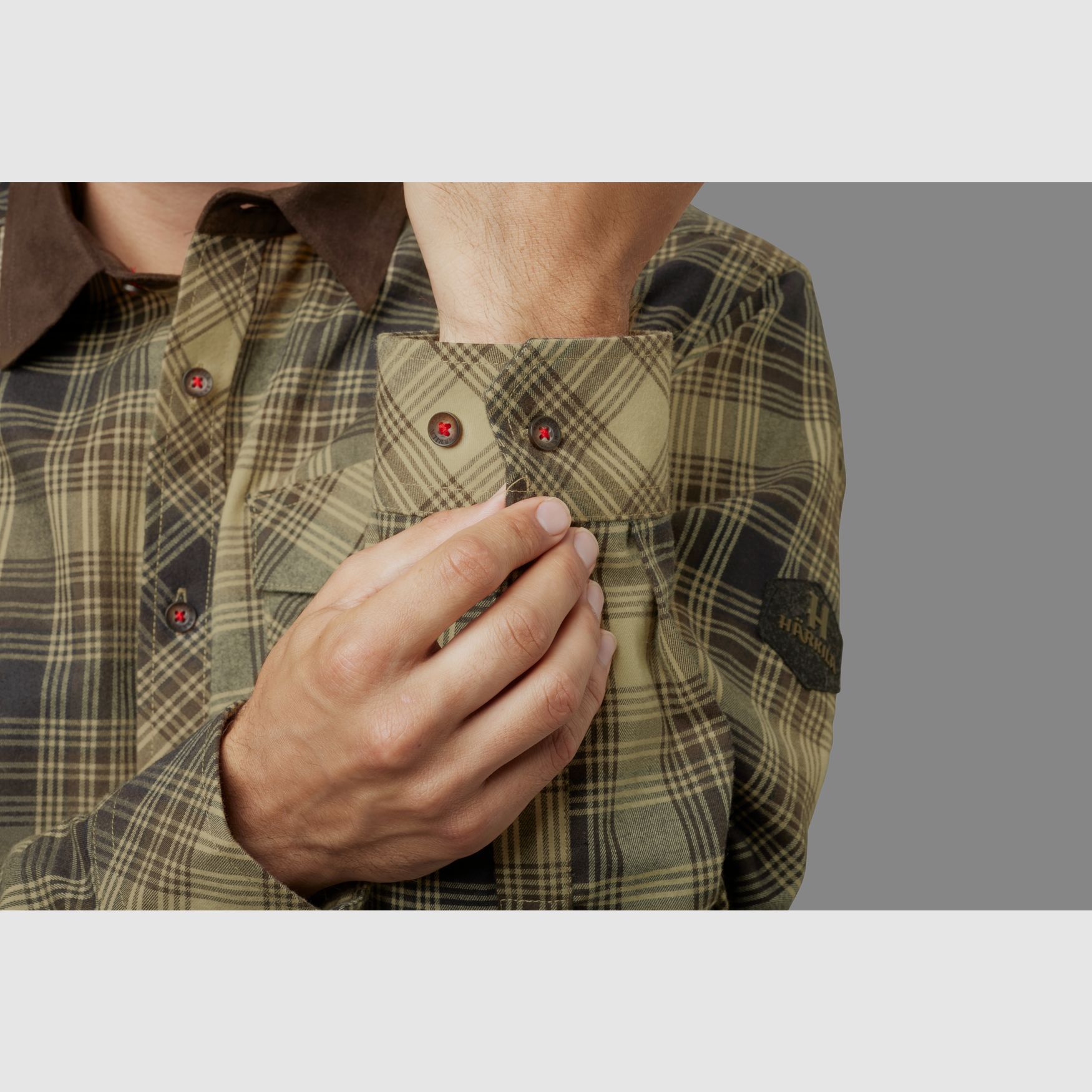 Härkila Driven Hunt camicia di flanella – Light Teak Check, immagine 3 di 4