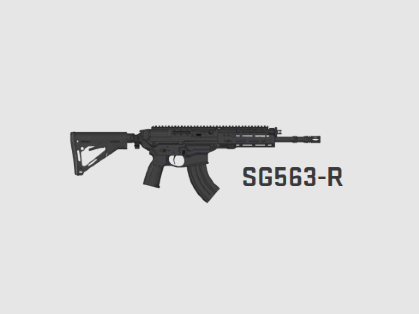 SIG SAUER SG563-R, 12“ Lauf, 9.5“ Drall, Kaliber 7.62 x 39mm inkl. STANAG Adapter, Magazin (30), Koffer Länge < 60cm