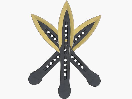 Wurfmesserset golden tip 3 tlg