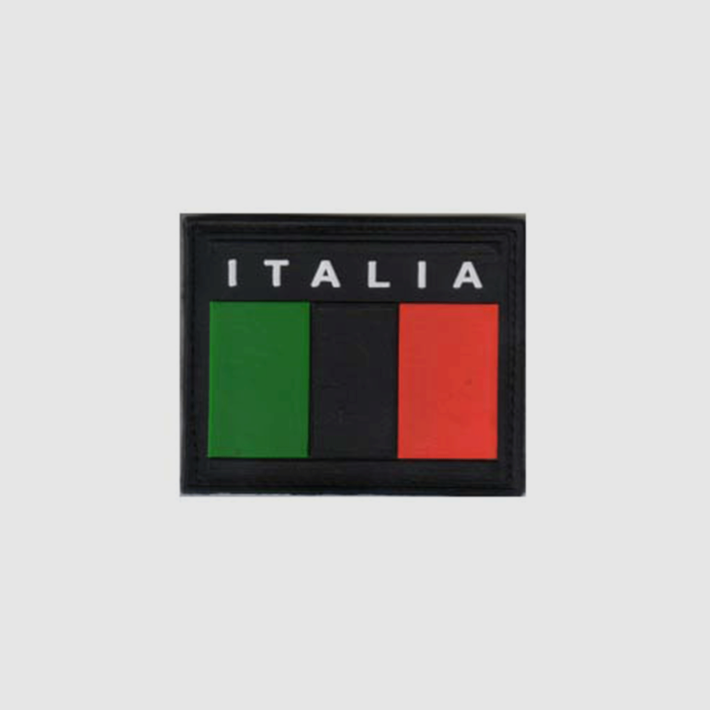 PATCH – ITALIENISCH RECHTECK SCHWARZ (MIT VELCRO)