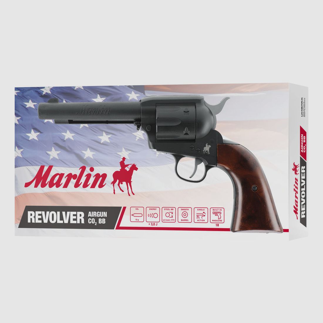UX Co2 Marlin Revolver 4.5mm BB - 3.0 Joules, image 3 of 4