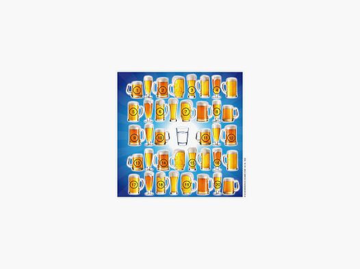 ZIELSCHEIBE 14X14 GLÜCKSSCHEIBE 10 MOTIVE 100 STK