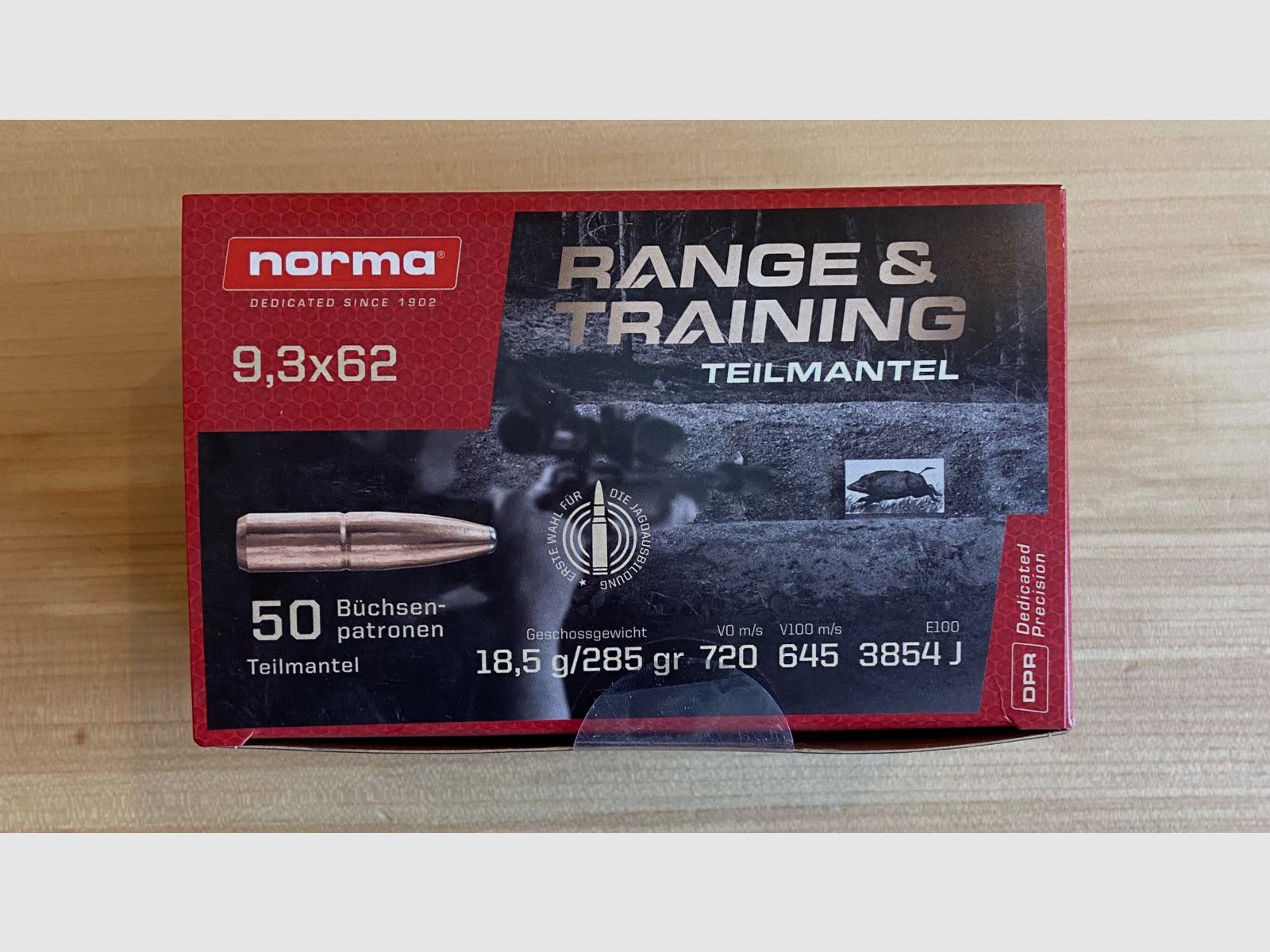 Norma Range & Training Kal. 9,3x62 - 18,5g / 285gr