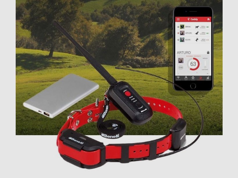 COLLAR GPS BENELLI + CONECTOR CADDY