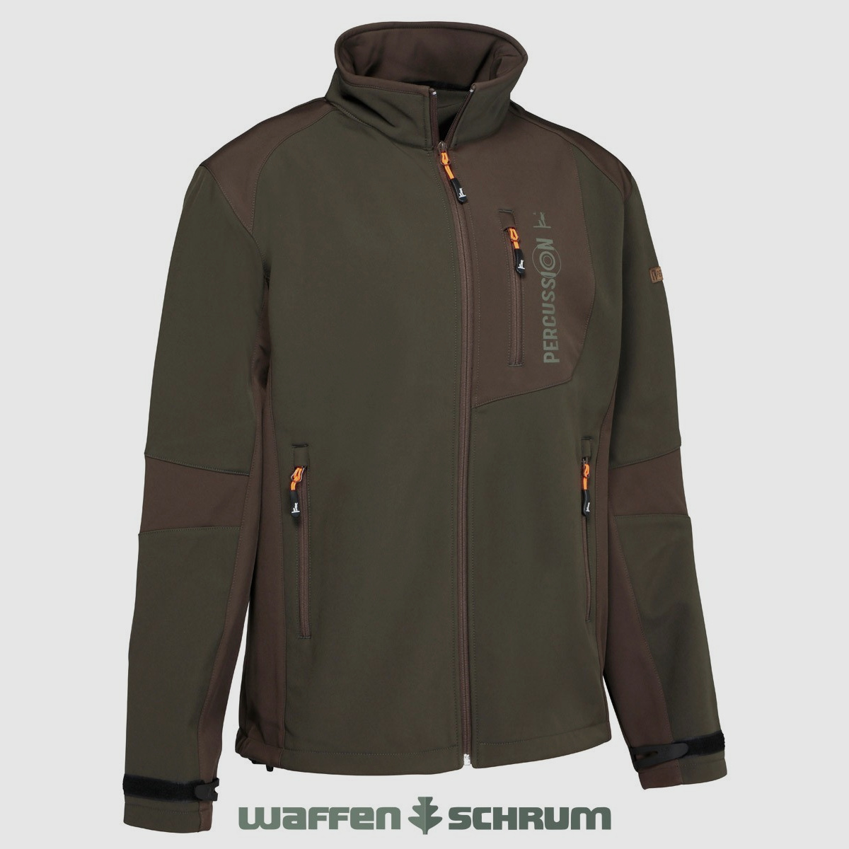 Percussion Softshelljacke Grün/braun