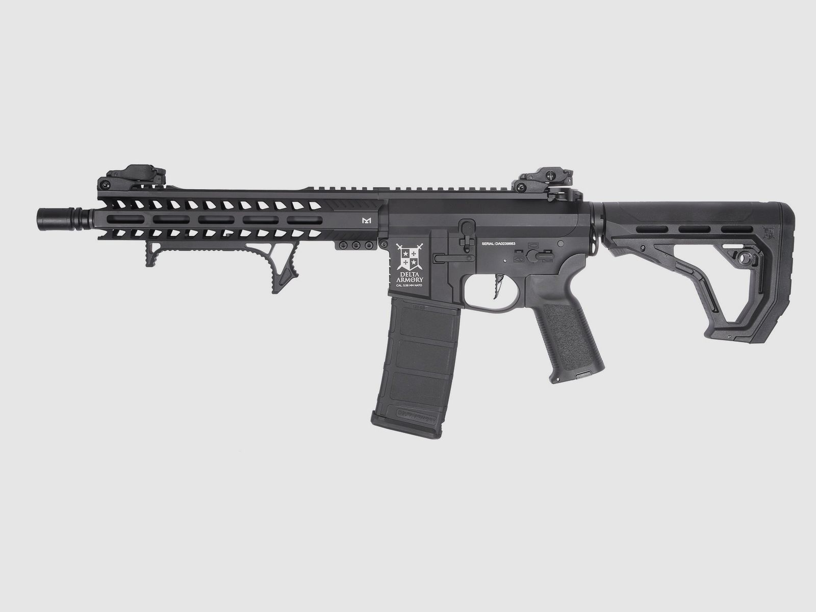 AR15 M-Lok Medium ALPHA EAGLE ETU Schwarz S-AEG Softair Gewehr Frei ab 18 Jahren | Delta Armory