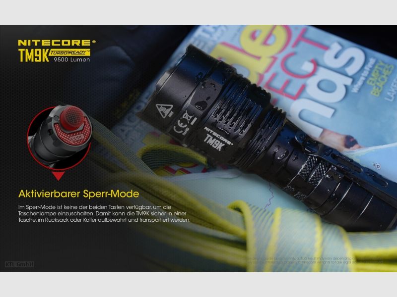 Nitecore TM9K Taschenlampe TM9K 9500 Lumen
