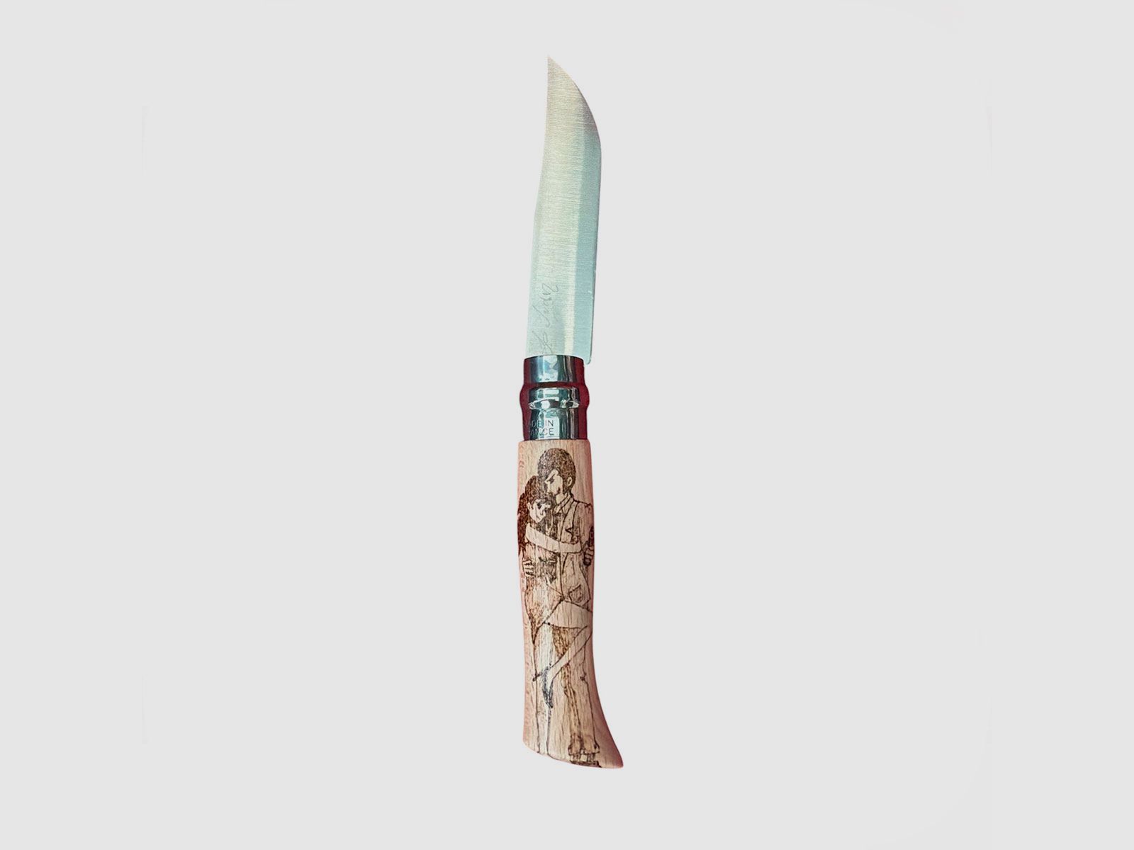 COUTEAU – OPINEL – N.9 INOX FAIT MAIN | LUPIN & FUJIKO, image 2 sur 2