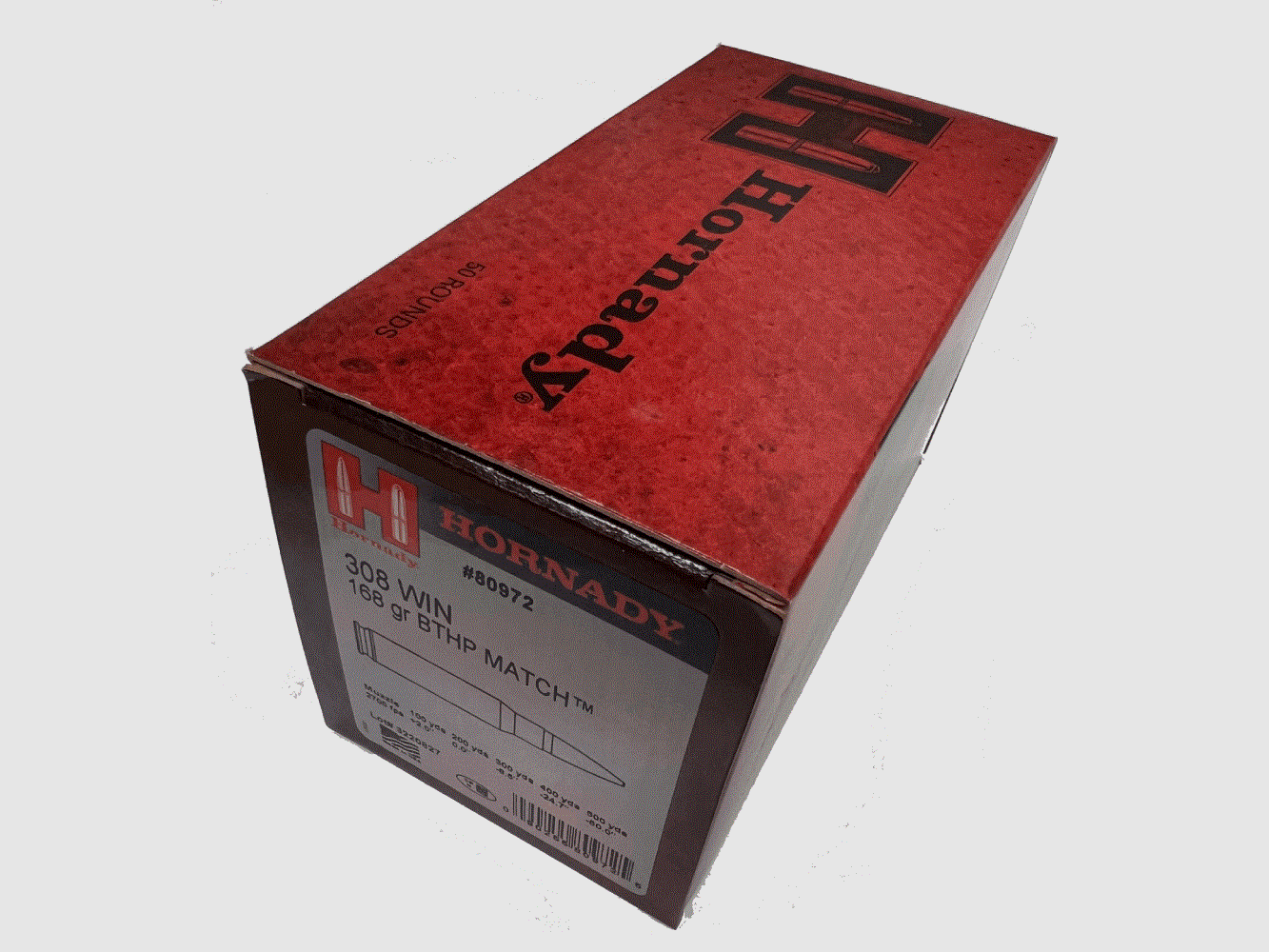 HORNADY MATCH .308Win BTHP 168grs 50Stk