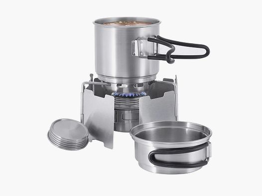 Tatonka Ensemble de Cuisine Compact avec Brûleur à Alcool