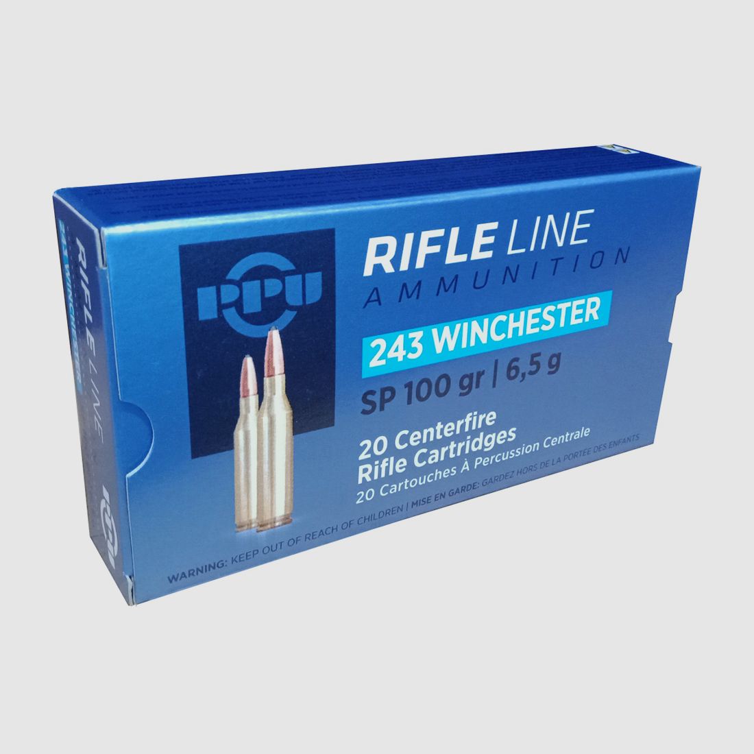 243 WINCHESTER PPU PARTIZAN SOFT POINT 100 GRAINS