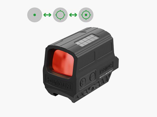 Holosun HE512T-GR Green Circle Dot Titan Reflexvisier Closed Emitter