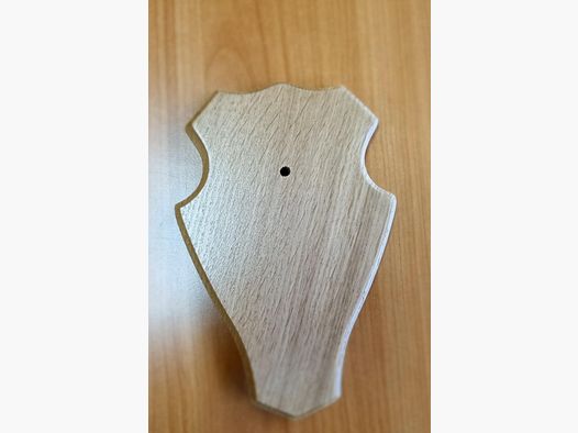 Massief eiken schild voor ree – Afgerond – 19 x 12 cm