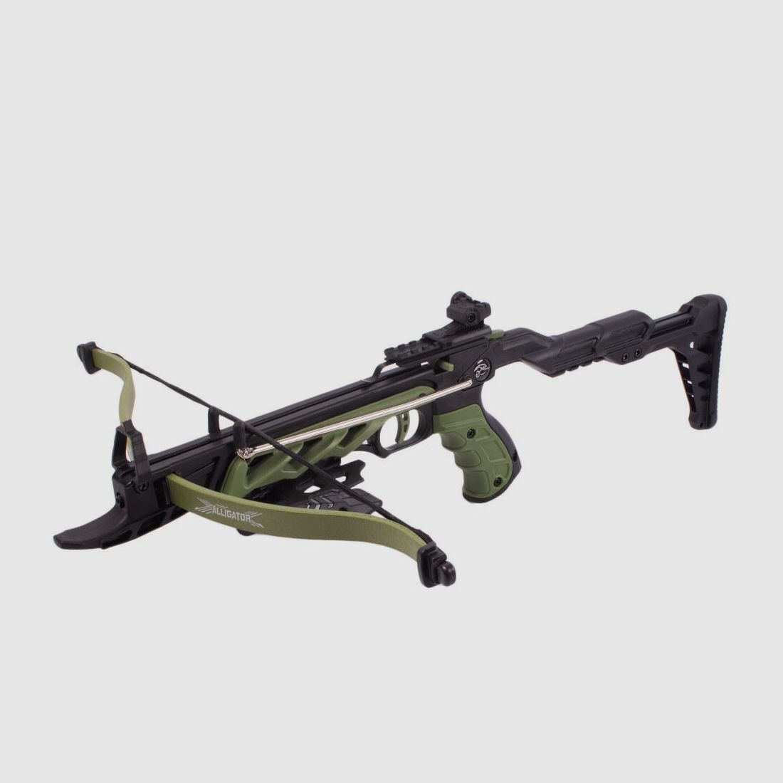 Pistolenarmbrust Man Kung Alligator 2 Oliv 80 lbs NEU