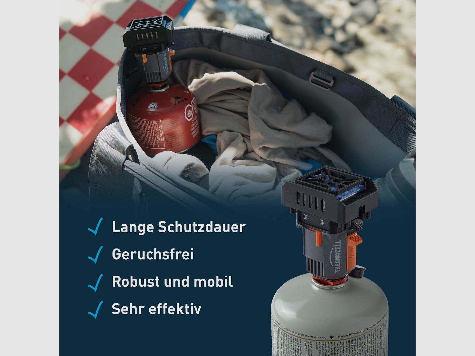 THERMACELL 920210 MR-BP Mückenabwehr Camping Backpacker