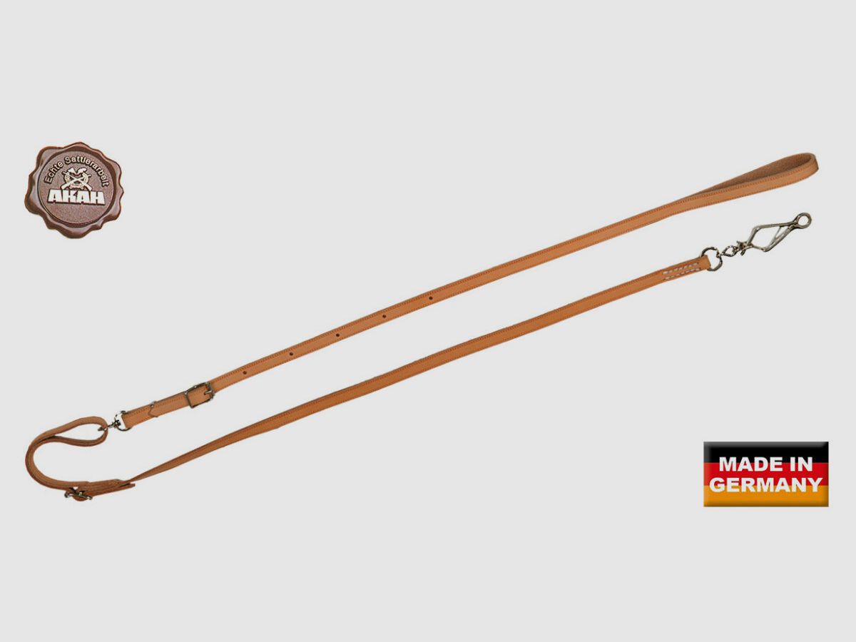 AKAH Umhängeleine aus Fahlleder 10 mm breit