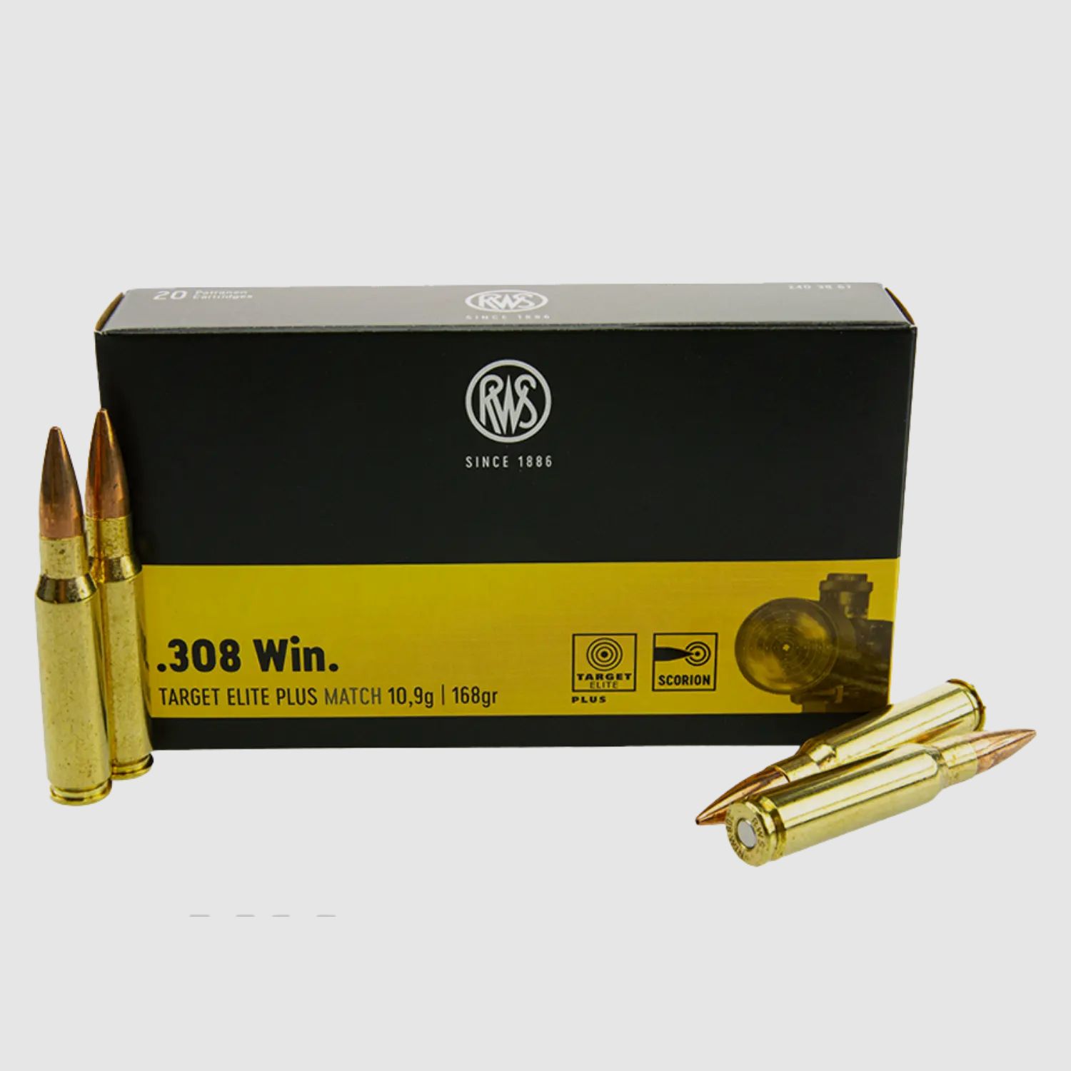 Ziel Elite Plus Kaliber .308 Win. 168 gr 20 schoten