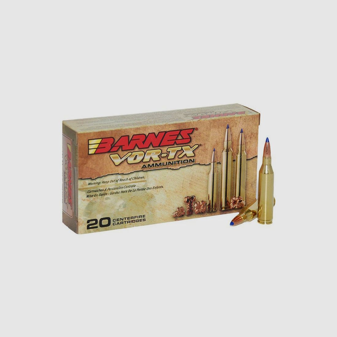 BÜCHSENMUNITION BARNES – VOR-TX TTSX – 7mm-08 – 120 grains, Bild 1 von 2