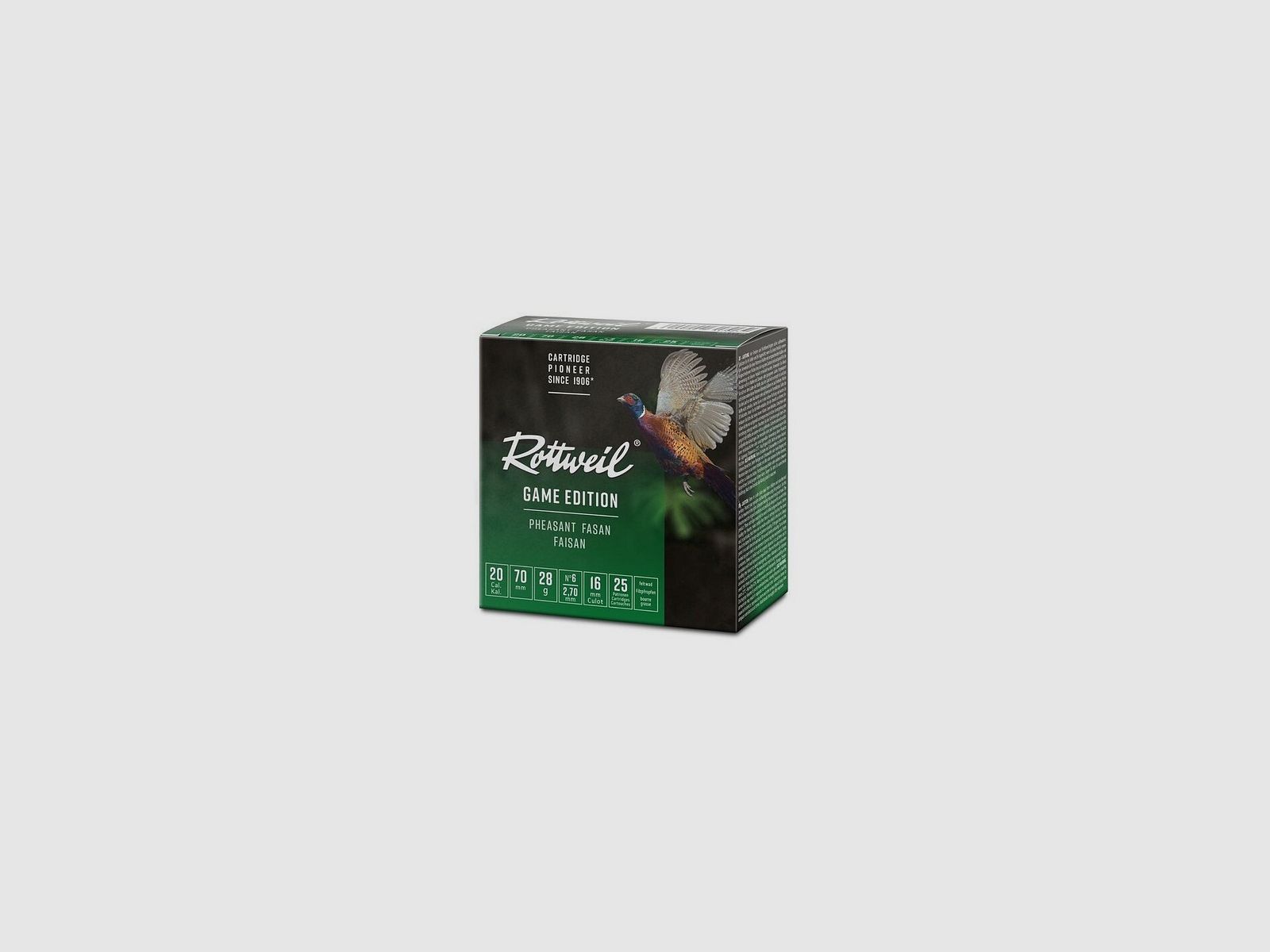 ROTTWEIL 20/70 28 G 2,7 MM GAME FASAN 25 STK