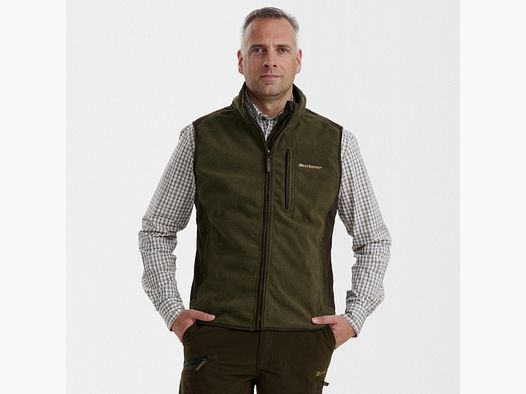Gamekeeper Bonded Fleece Weste - Graphite Green Melange – Größe: XL