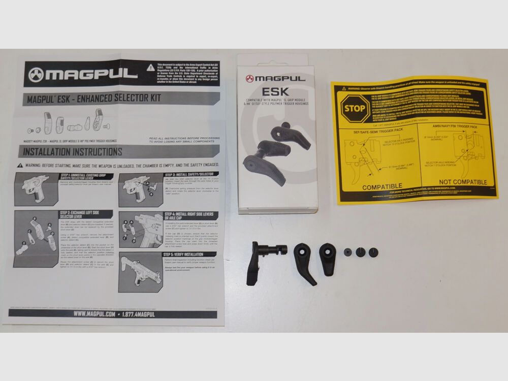 Levier de sélection de tir agrandi Magpul de MAGPUL pour les poignées Marines SAR M41, HK41, G3, HK33, MP5 / clones