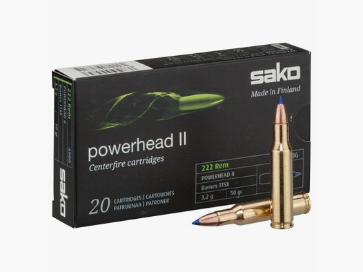 Sako Powerhead II 3,2g/50grs à20 .222 Rem.