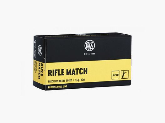 RWS RIFLE MATCH 2,6G 50 STK