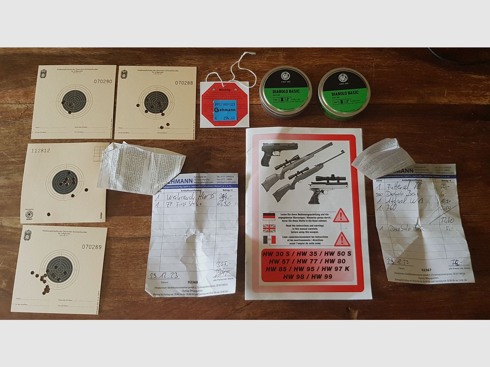 Complete set! Weihrauch HW30 – as good as new – <60 shots – scope 3–9x40 + case + pellets