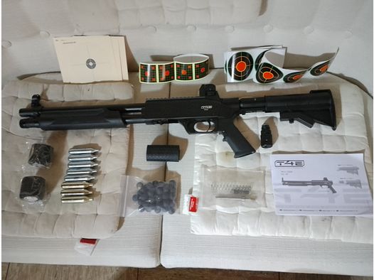  Walther T4E SG68 Escopeta co2 Rifle de aire comprimido Pumpgun Ram Defensa del hogar Rifle cal .68 Marcador de Paintball + kit de exportación