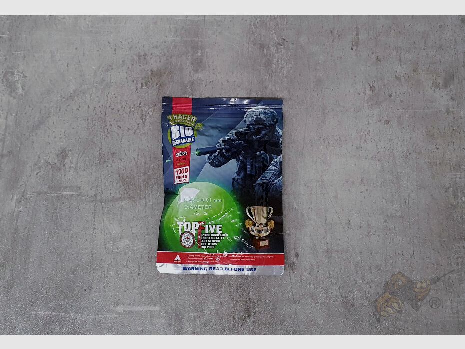G&G Bio Tracer Airsoft BB 1000rds 0.20g (1.000 Stück) - Leuchtspur Grün