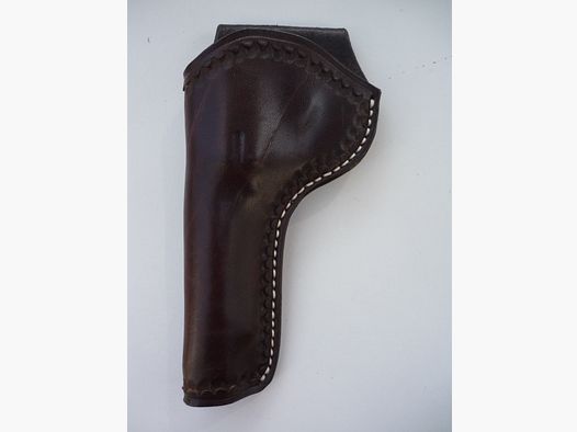 HKDesign Holster Art. Nr. 005 met randdrukpatroon voor een kleinere revolver - Linkshandig