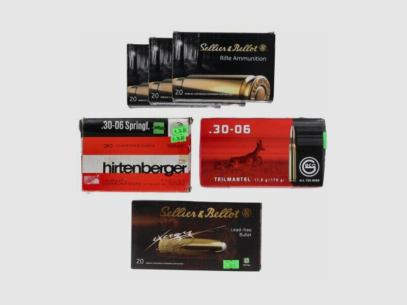 Ammunition .30-06 Springfield (120 rounds) S&B/Nosler/Geco