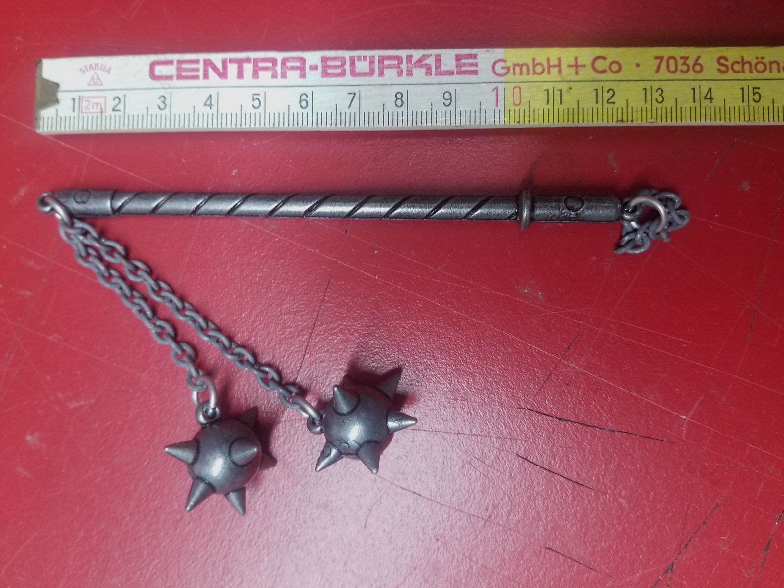 Mini-Doppel-Morgenstern Metall 13cm