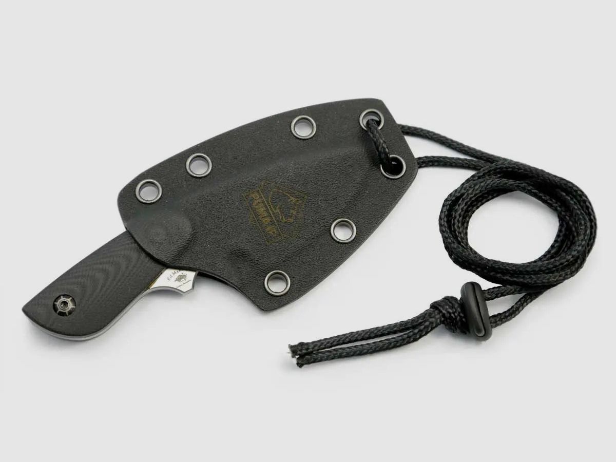 PUMA IP jabalí, G10 negro, cuchillo de cuello