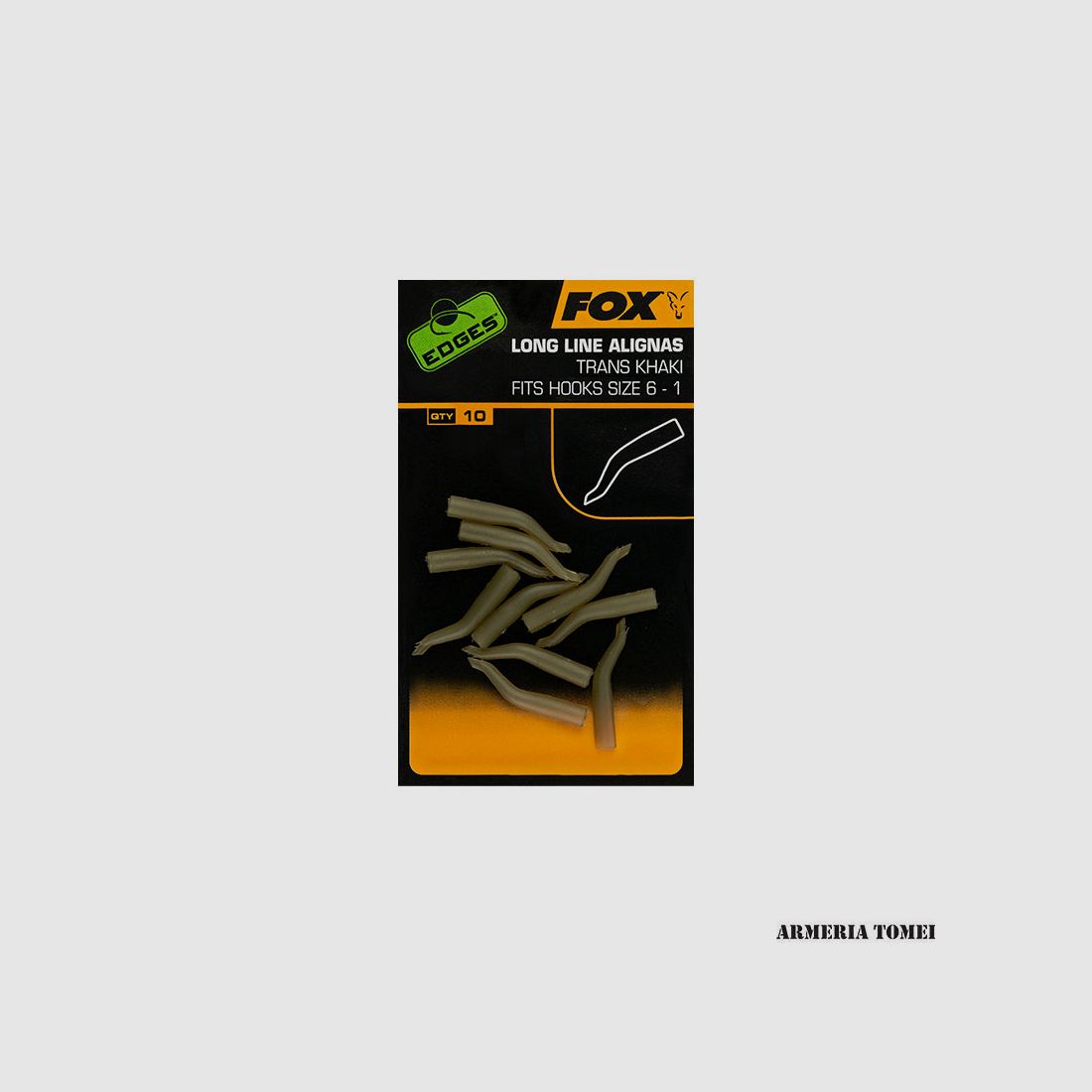 FOX – EDGES™ LINE ALIGNAS FOR HOOK SIZES 1-5 TRAS KHAKI (10 PCS)