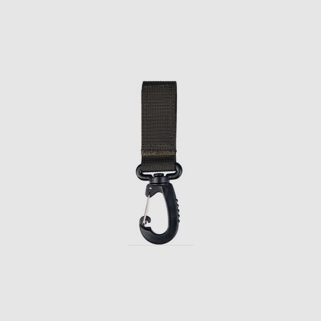 GÜRTELSCHLAUFE MIT KLETTVERSCHLUS UND KARABINER OLIVE